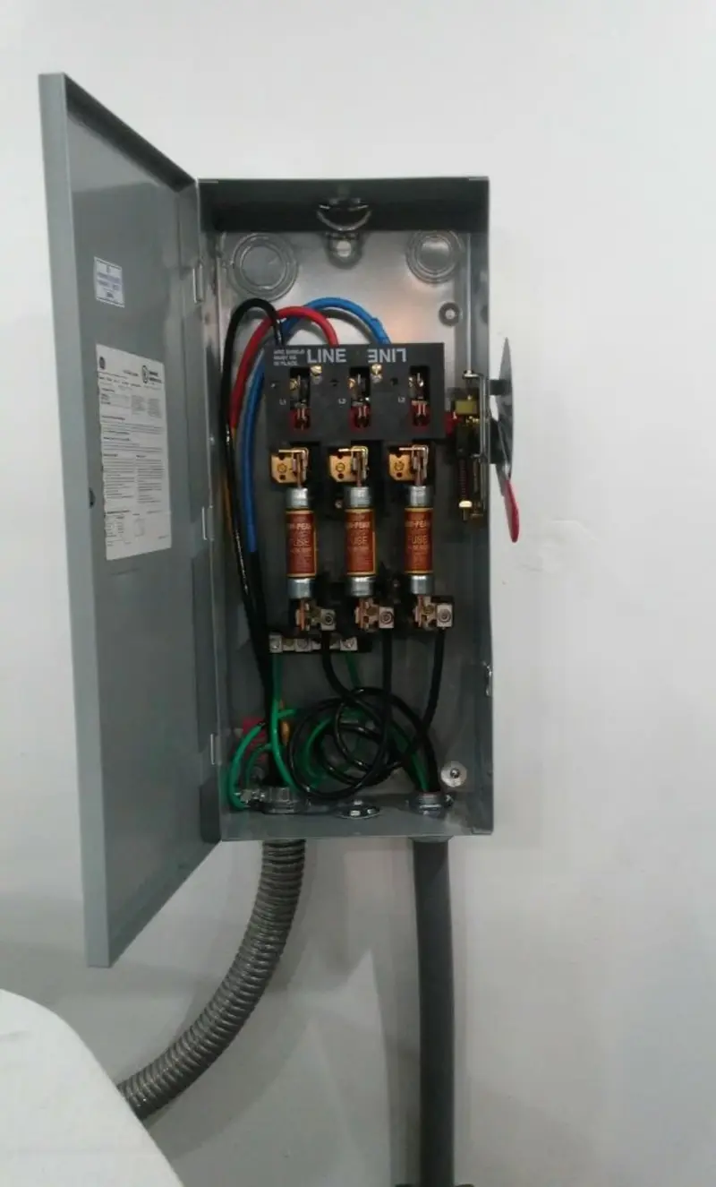 Three-phase disconnect switch installed for Electrical Wiring & Rewiring in Longwood