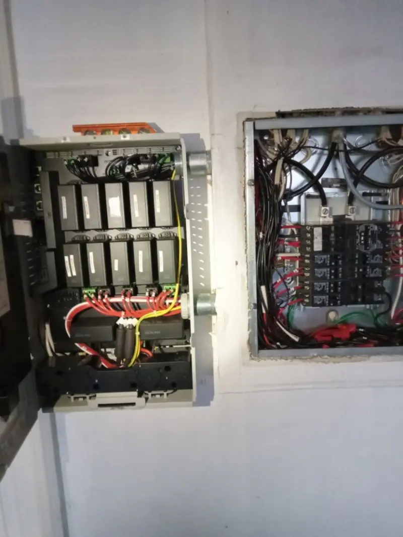 Electrical panel upgrade completed for Ring Doorbell Installation in Longwood